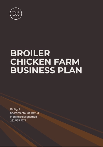Free Broiler Chicken Farm Business Plan Template to Edit Online