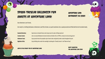 Free Halloween Email Background Template to Edit Online