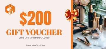 Free Cosmetic Store Gift Voucher Template to Edit Online