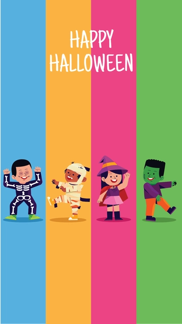 Free Kids Halloween Wallpaper Template to Edit Online