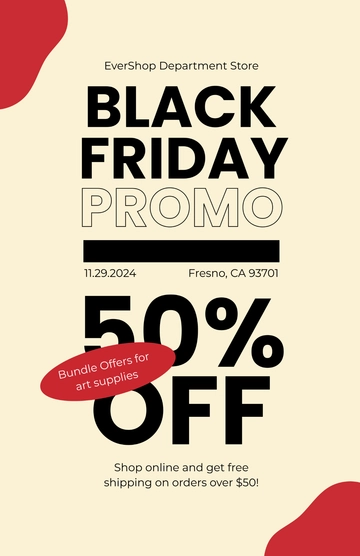 Free Creative Black Friday Promo Design Template to Edit Online