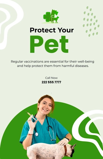 Free Veterinary Clinic Poster Template to Edit Online