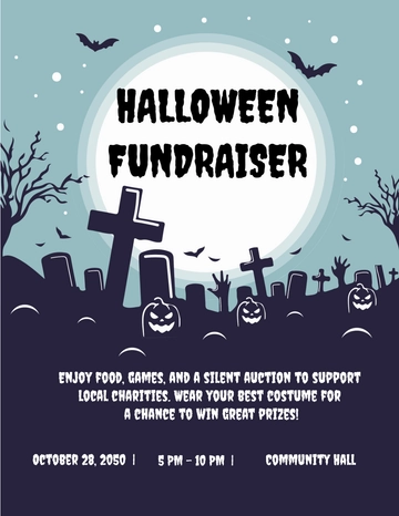 Free Halloween Fundraiser Flyer Template to Edit Online
