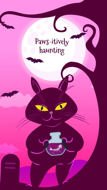 Free Pink Halloween Wallpaper Template to Edit Online