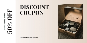 Free Minimalist Coupon Template to Edit Online
