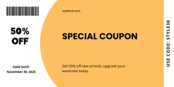 Free Cute Coupon Template to Edit Online