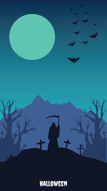 Free Spooky Halloween Wallpaper Template to Edit Online