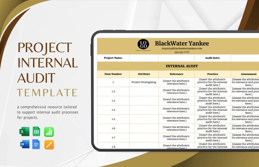 Project Internal Audit Template