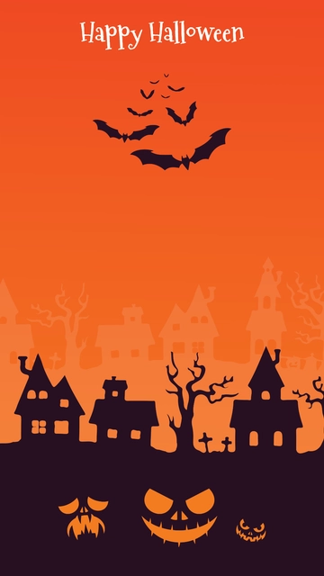 Free Orange Halloween Wallpaper Template to Edit Online