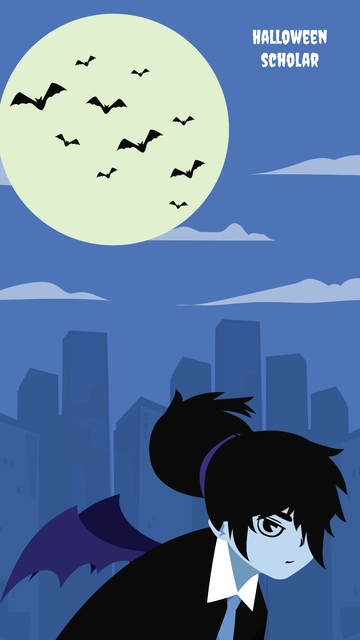 Free Anime Halloween Wallpaper Template to Edit Online