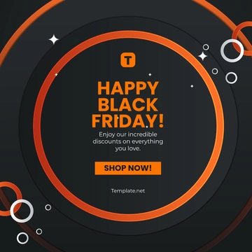 Free Happy Black Friday Template to Edit Online