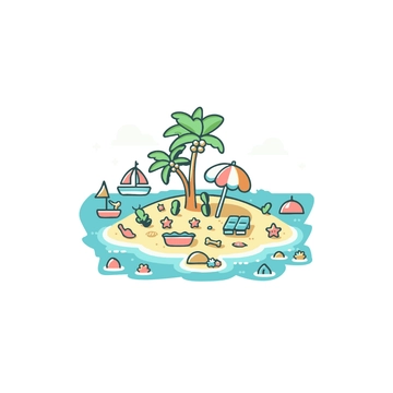 Free Cartoon Beach Clipart to Edit Online