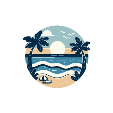 Free Ocean Beach Clipart to Edit Online