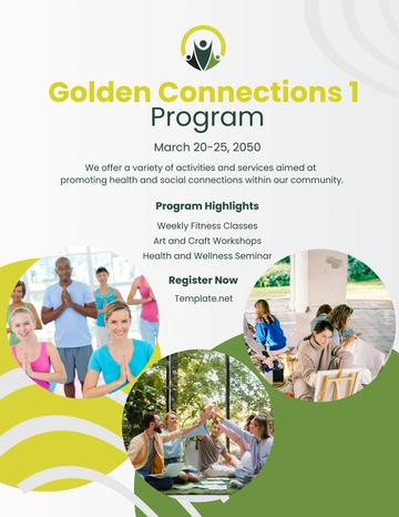 Free Community Center Program Flyer Template to Edit Online