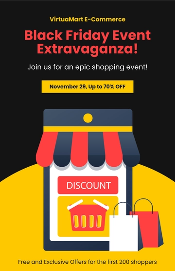 Free Black Friday Event Promotion Template to Edit Online