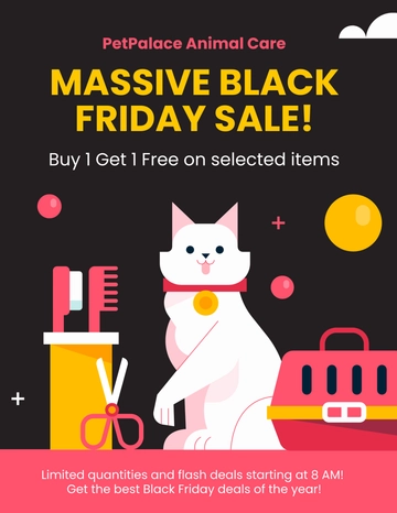 Free Black Friday Marketing Flyer Template to Edit Online