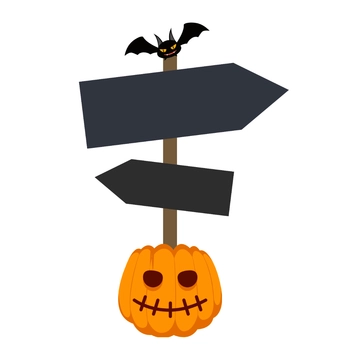 Free Halloween Sign Clipart Template to Edit Online