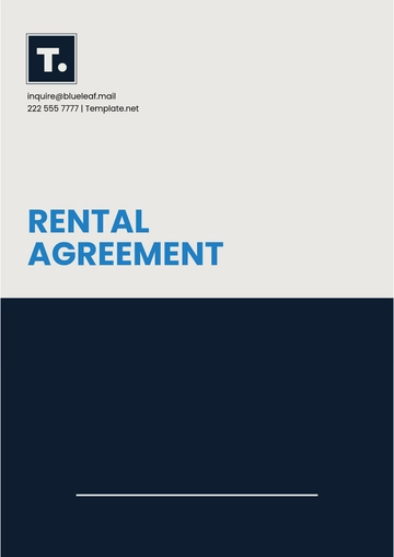 Free Rental Agreement Template to Edit Online