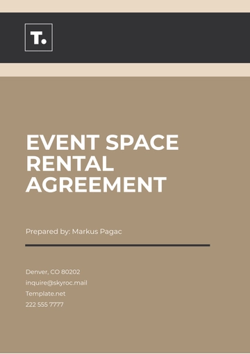 Free Event Space Rental Agreement Template to Edit Online