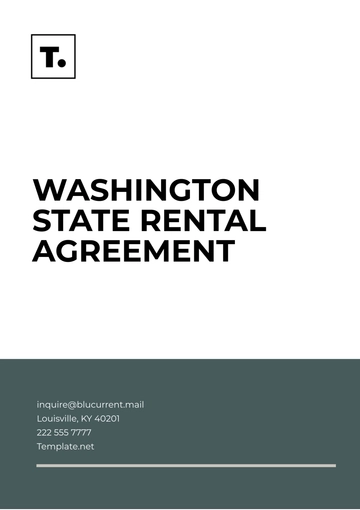 Free Washington State Rental Agreement Template to Edit Online
