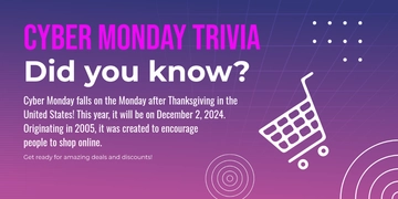 Free When is Cyber Monday? Template to Edit Online