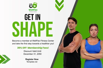 Free Fitness Center Banner Template to Edit Online