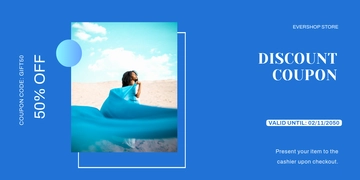 Blue Coupon Template - Edit Online | Template.net