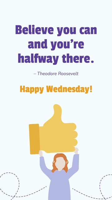 Free Wednesday Motivational Quote Template to Edit Online
