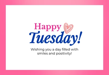 Free Happy Tuesday Banner Template to Edit Online