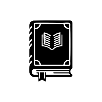 Free Book Silhouette Clipart to Edit Online
