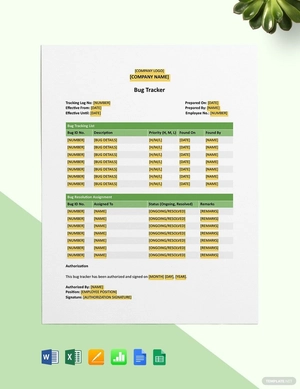 Bug Tracker Template