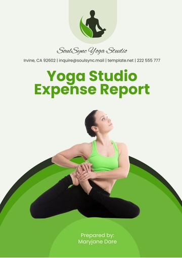Free Yoga Studio Expense Report Template to Edit Online