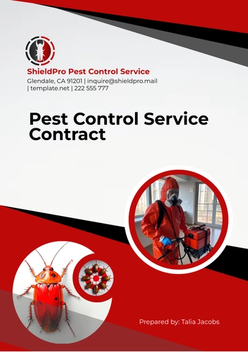 Free Pest Control Service Contract Template to Edit Online
