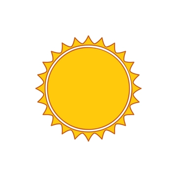 Free Outline Sun Clipart to Edit Online