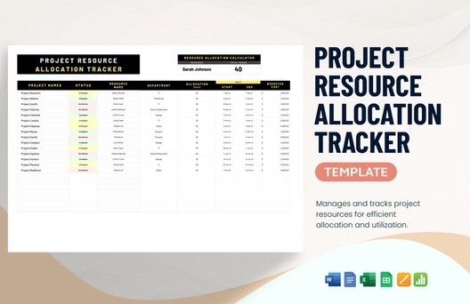 Project Resource Allocation Tracker Template