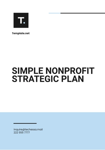 Free Simple Nonprofit Strategic Plan Template to Edit Online