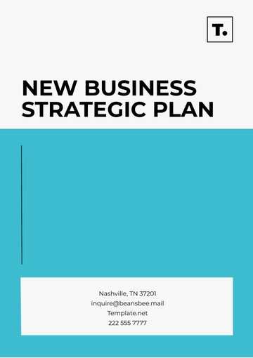 Free New Business Strategic Plan Template to Edit Online