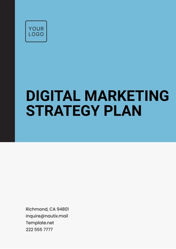 Free Digital Marketing Strategy Plan Template to Edit Online