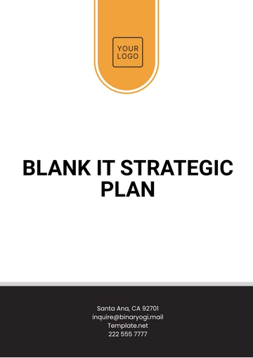 Free Blank IT Strategic Plan Template to Edit Online