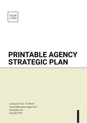 Free Printable Agency Strategic Plan Template to Edit Online