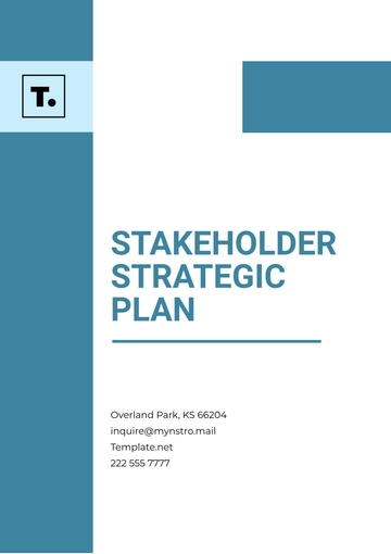 Free Stakeholder Strategic Plan Template to Edit Online