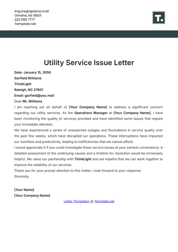 Free Utility Hardship Letter Template to Edit Online