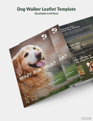 Dog Walker Leaflet Template