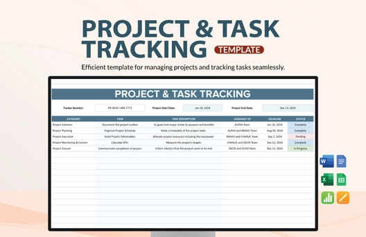 Project & Task Tracking Template