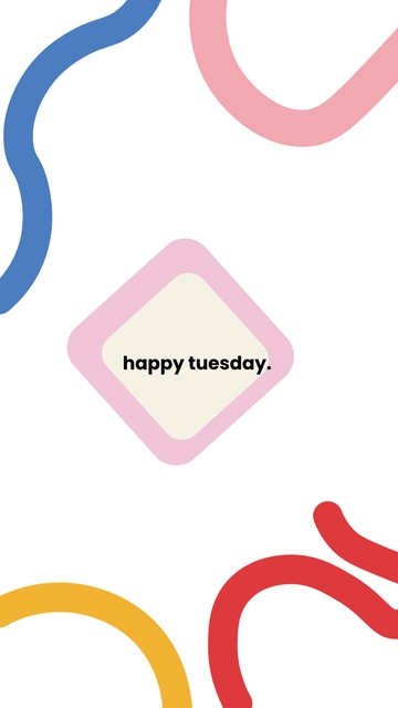Free Colorful Tuesday Wallpaper Template to Edit Online