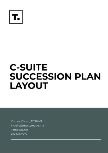Free C-Suite Succession Plan Layout Template to Edit Online
