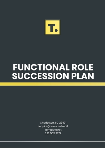 Free Functional Role Succession Plan Template to Edit Online