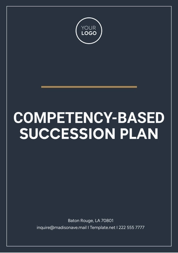 Free Competency-Based Succession Plan Template to Edit Online