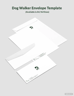Dog Walker Envelope Template