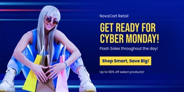 Free Cyber Monday Promo Banner Template to Edit Online